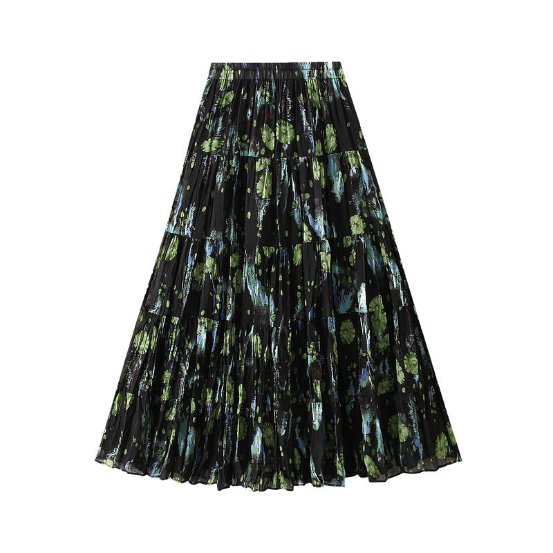 Maxi Dress, French-Style High-Waisted A-Line