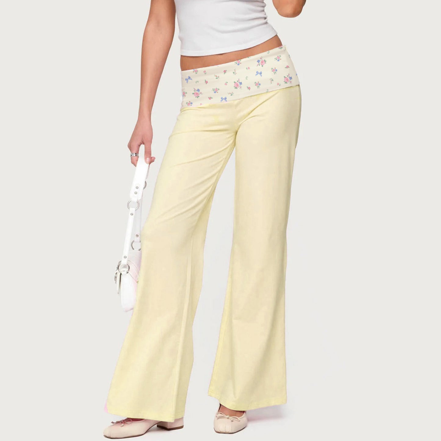 Womens Casual Fashionable Printed Pants