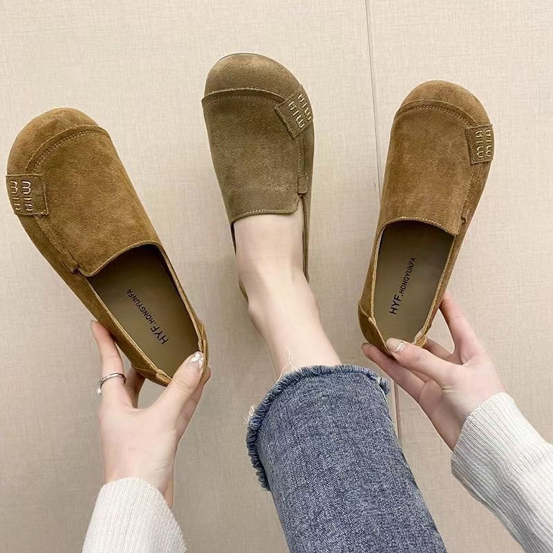 Slip-On Flat Shoes with Soft Non-Slip Sole