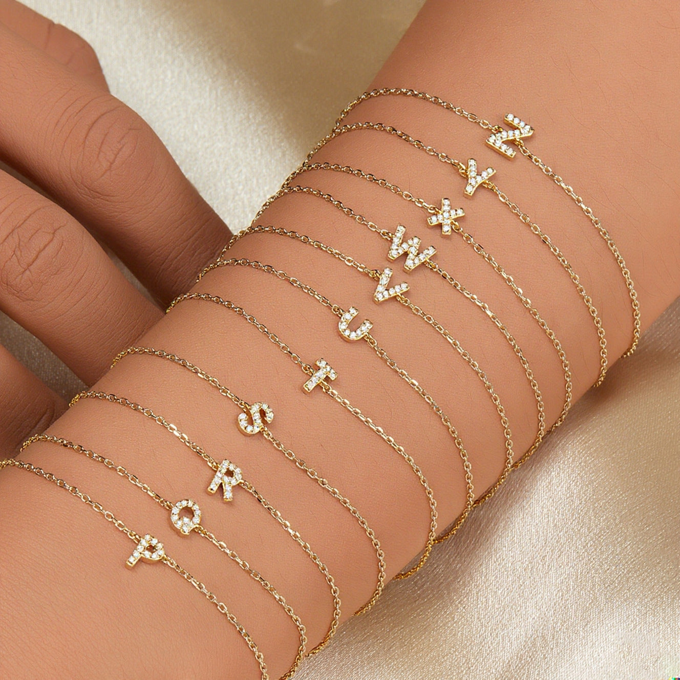European And American-style Zircon Womens Bracelet