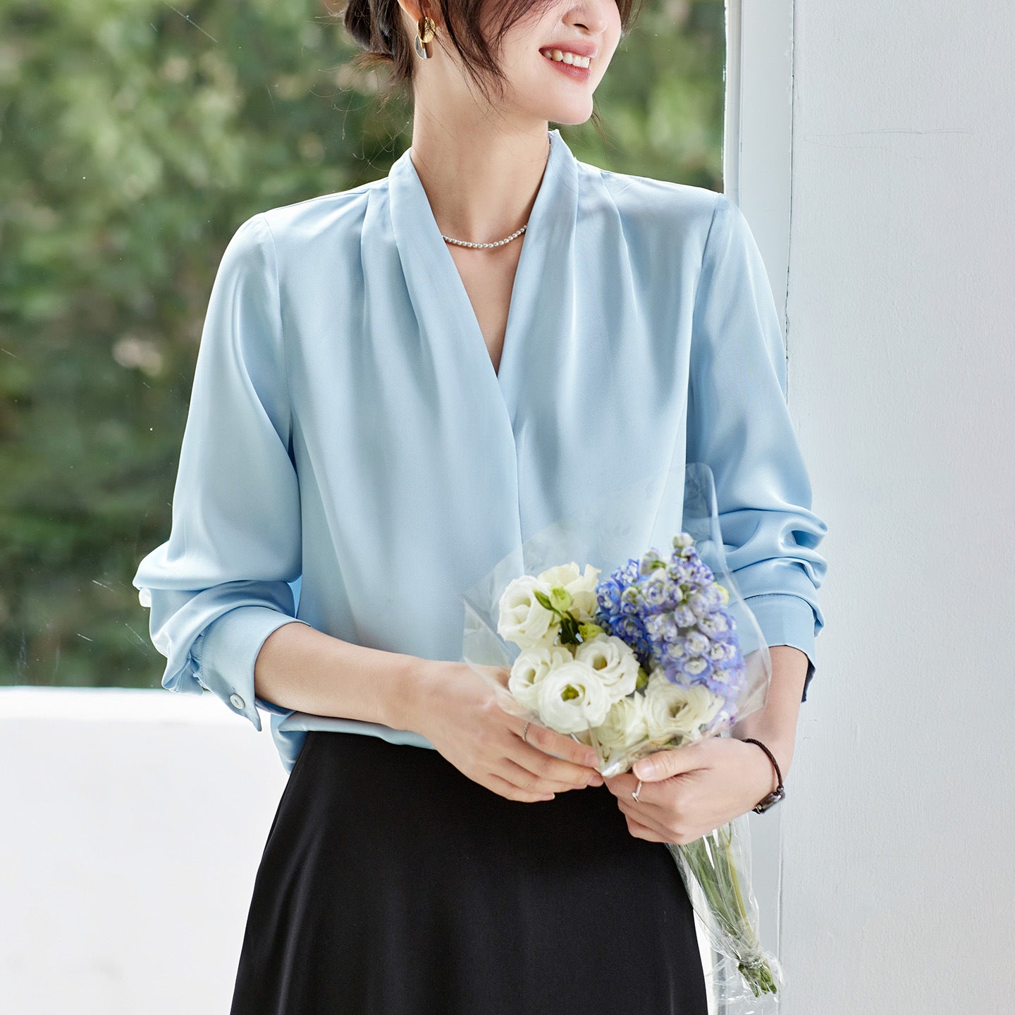 Women's Breathable Wrinkle-Resistant Chiffon Blouse