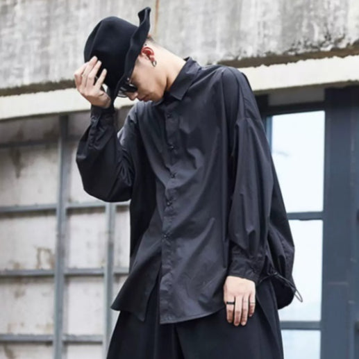 Long-Sleeved Shirt in Large Loose Fit