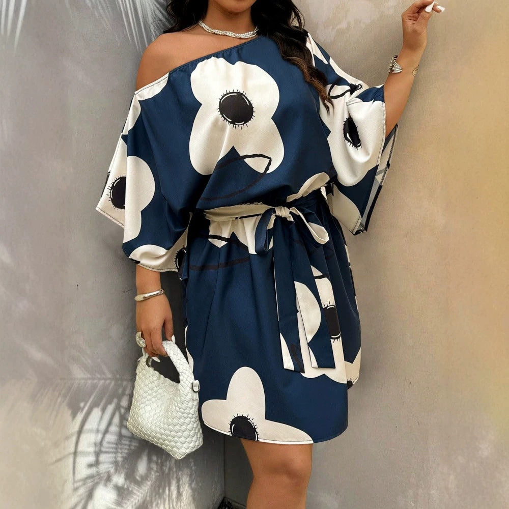 Off-Shoulder Dress in Plus Size Resort Style
