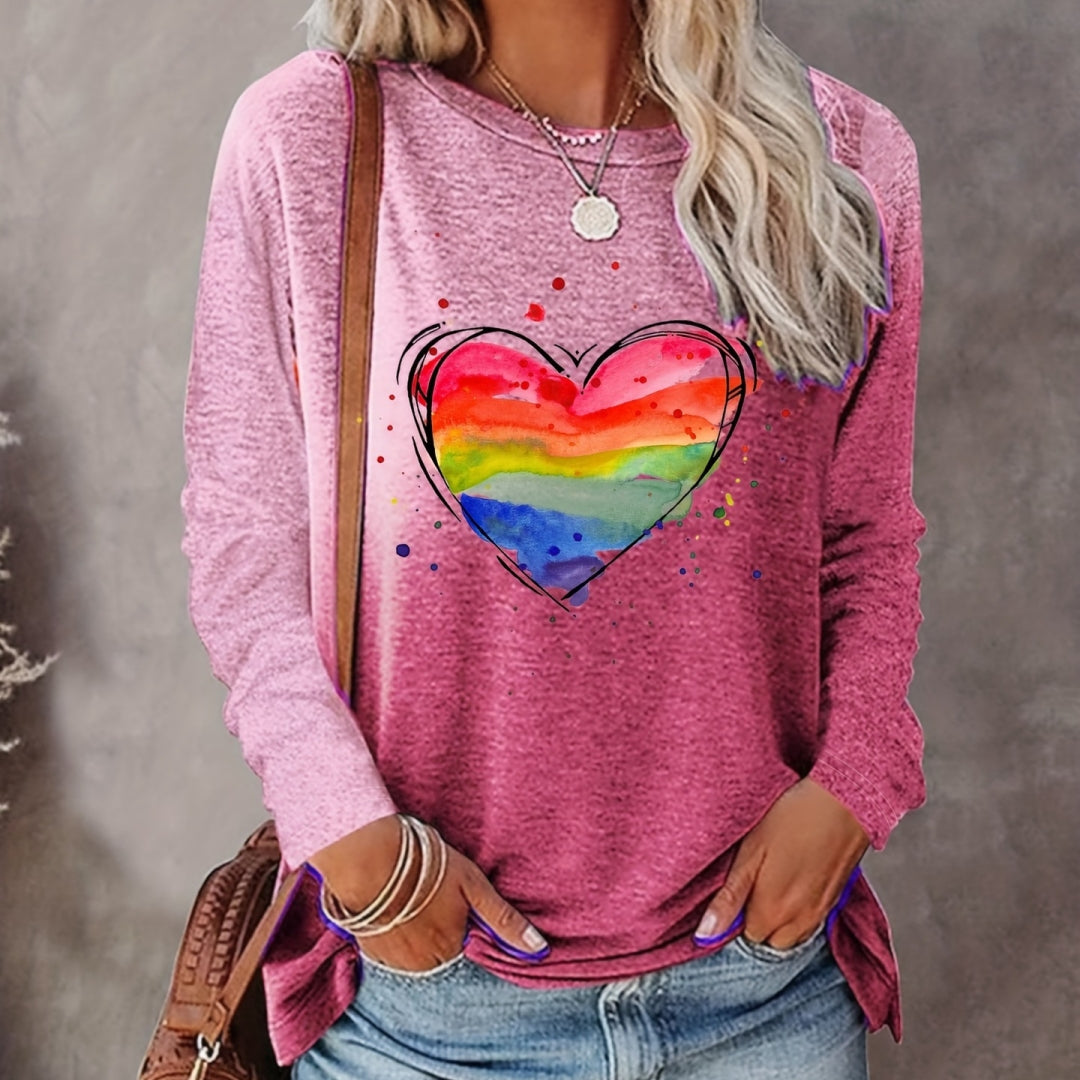 Crew-Neck T-Shirt with Breathable Long Sleeves