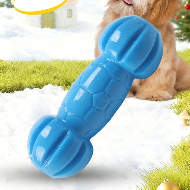TPR Treat-Dispensing Dumbbell Pet Toy