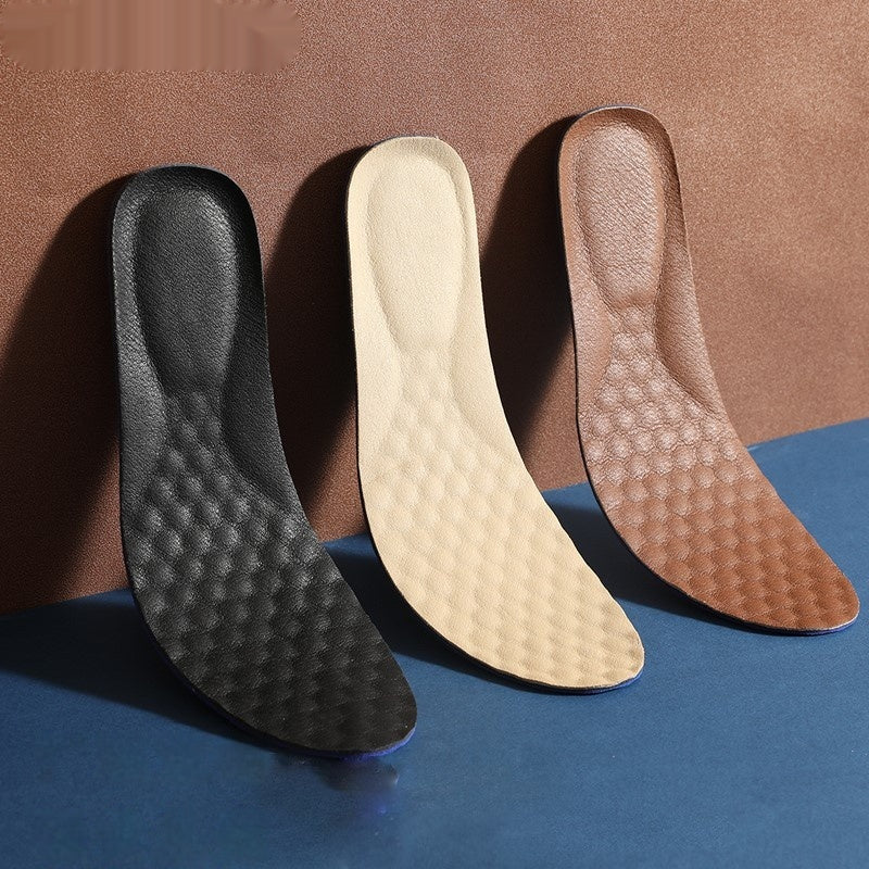 Leather Shoe Insoles with Deodorizing Shock Absorption