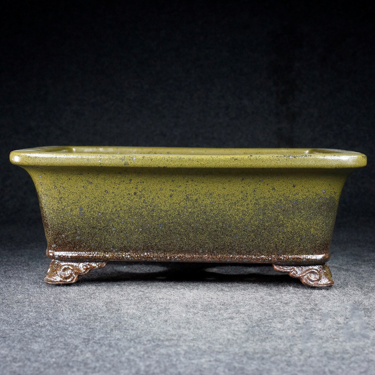 Antique Floating Mouth Deep Rectangular Pot Rhododendron And Begonia Flower Pot