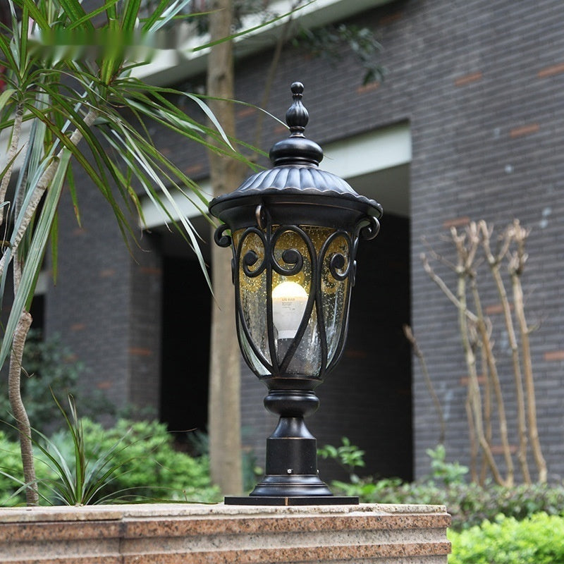 Outdoor Column Head Lamp with Waterproof Design
