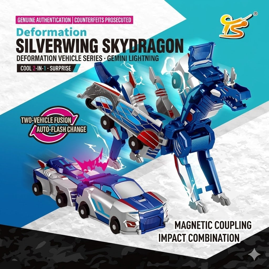 Treasure Car-Divine Toy Car Crash-and-Combine Transforming Robot Childrens Toy