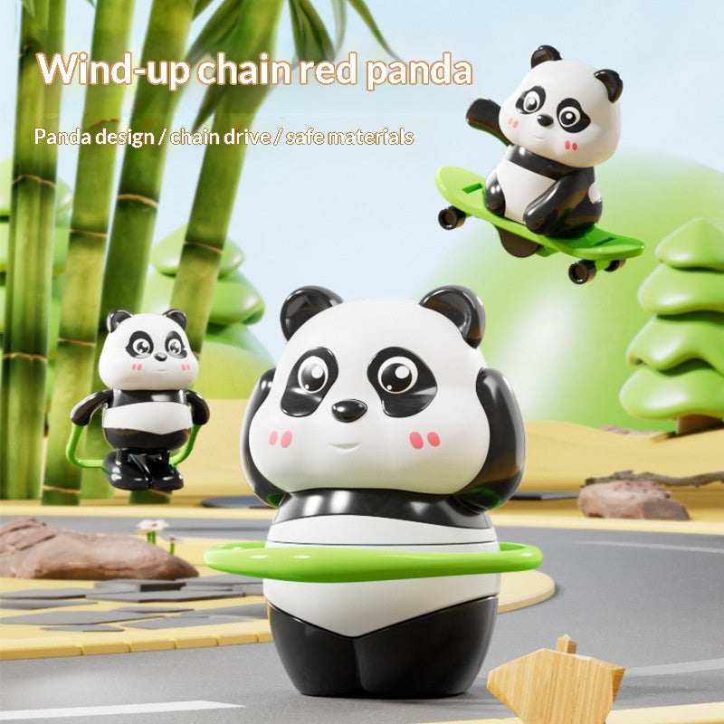 Cartoon Wind-Up Toy Of A Sports-Panda