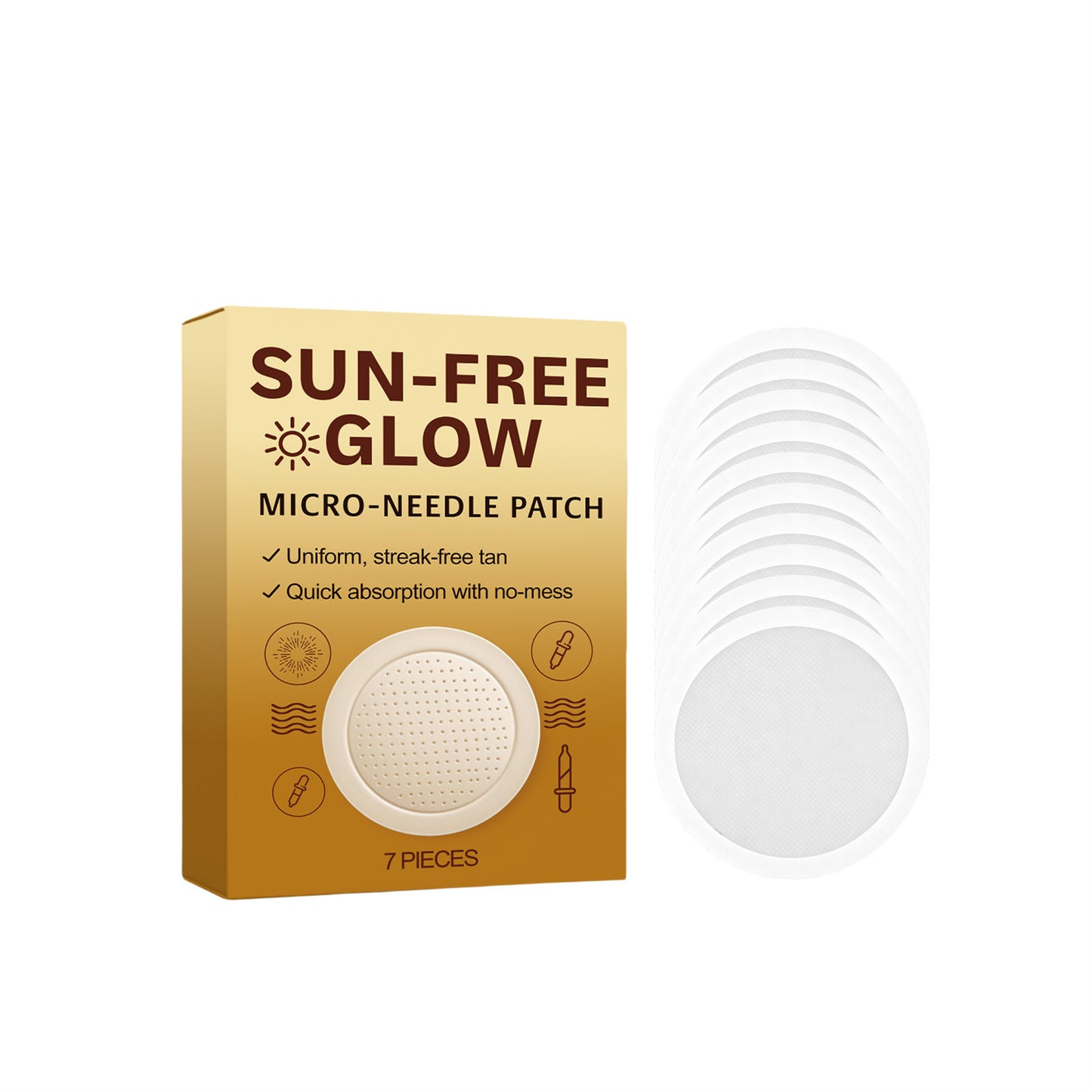 Body Microneedle Patch for Sunless Tanning