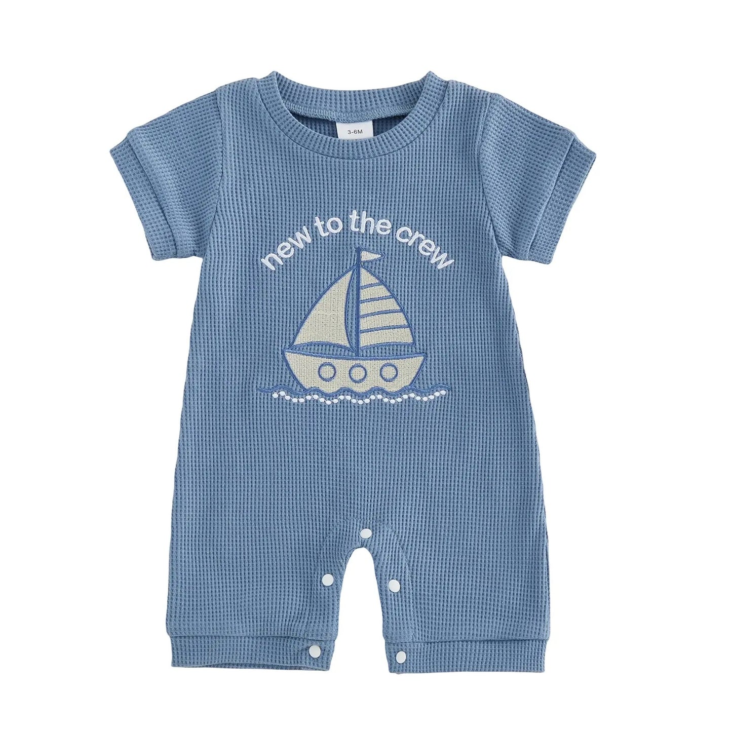 Baby Romper with Letter Print