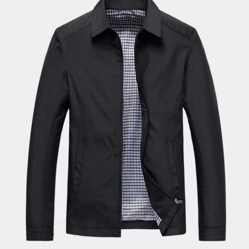 Fashionable Mens Mandarin-collar Business-casual Jacket