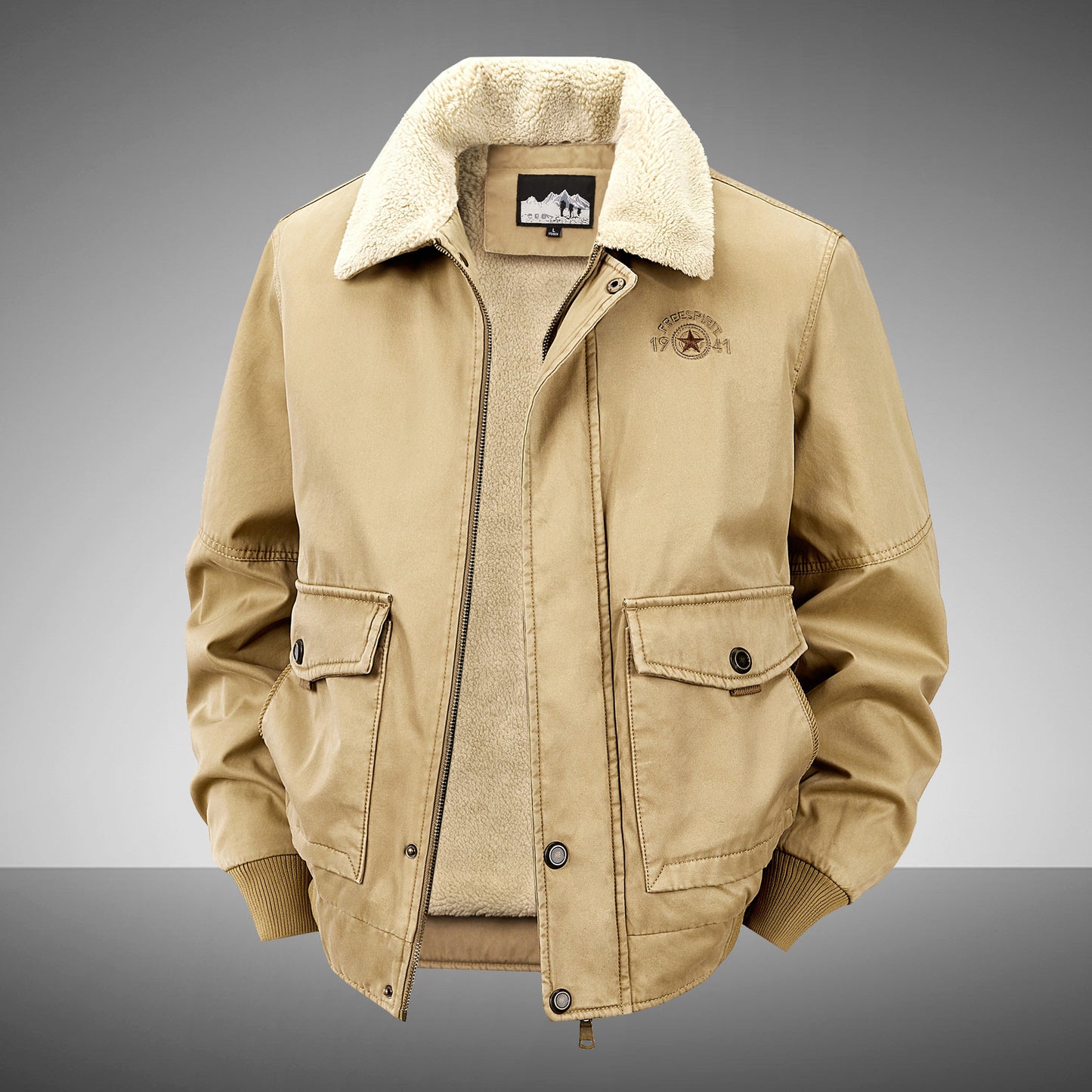 Cotton-Padded Coat with Warm Insulation