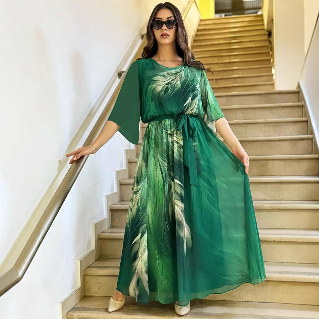 Dress with Graphic Print