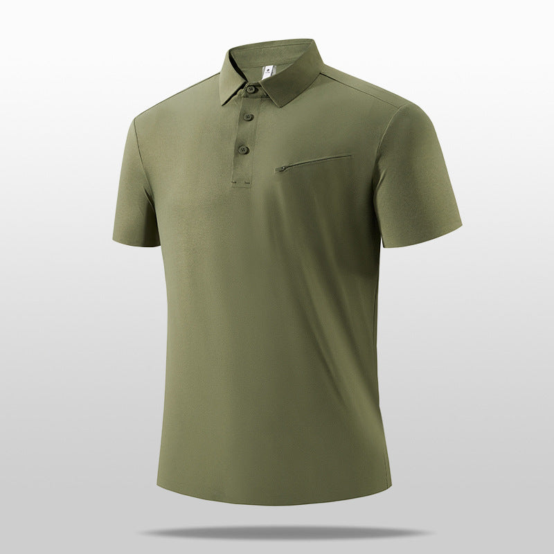 Men's Casual Top with Zipper Detail