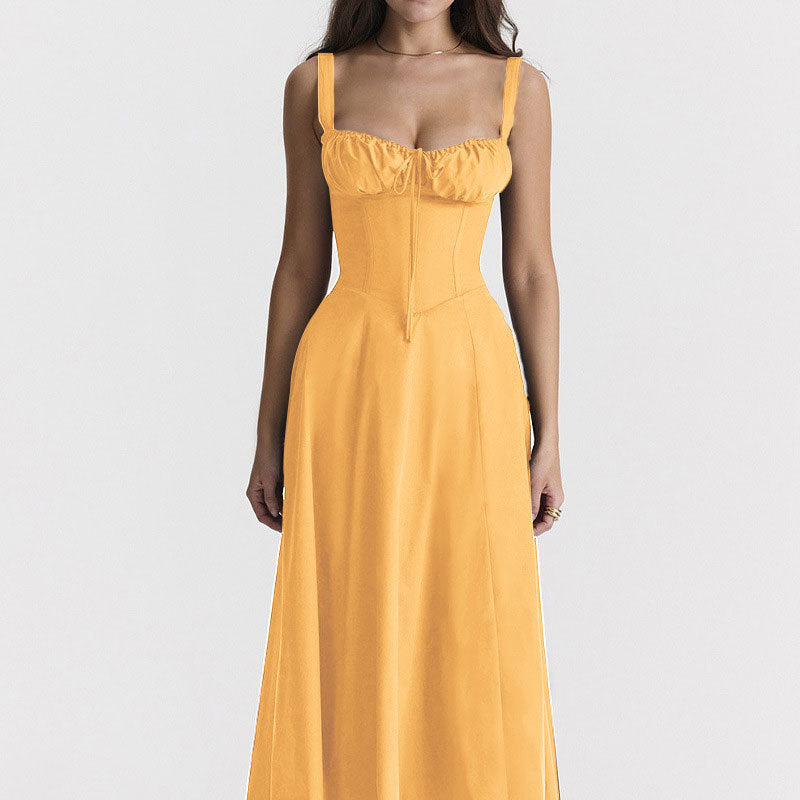 Womens Sleeveless French-Style Dress