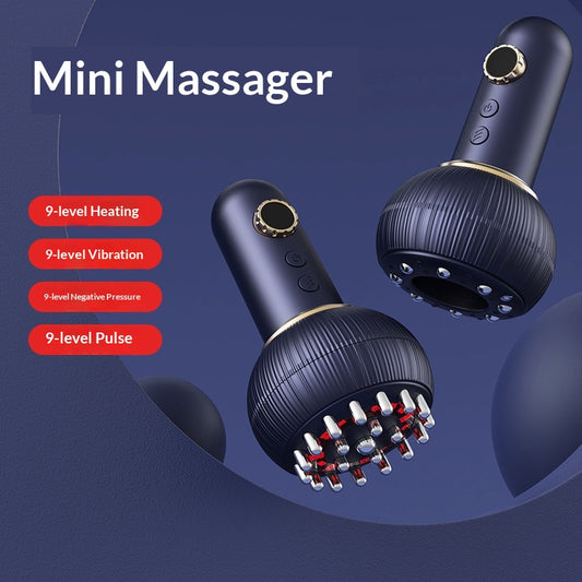 Electric Meridianstimulating Brush And Gua Sha Device Relieves Tension In The Shoulders And Neck Massages The Abdo