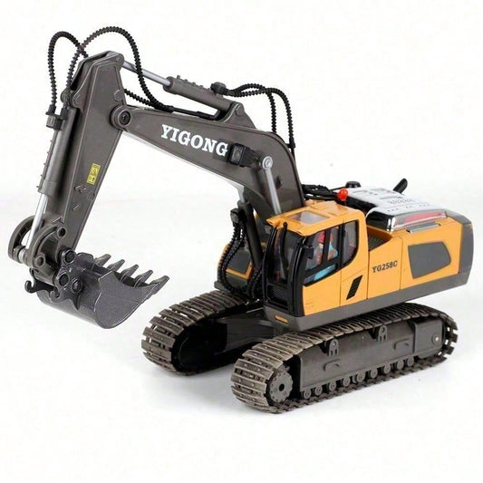 11 Channel Alloy RC Excavator With 2.4GHz & 680° Rotation