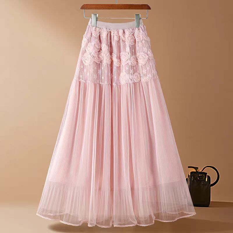 Maxi Tulle Dress, Medium-Length A-Line
