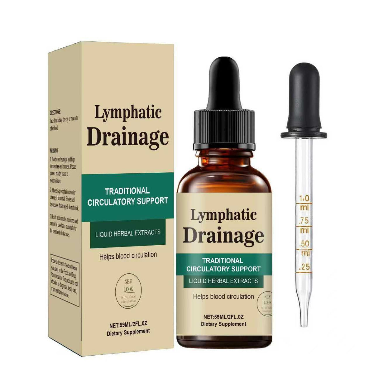 Lymph Drops, Lymphatic Drainage 60ml