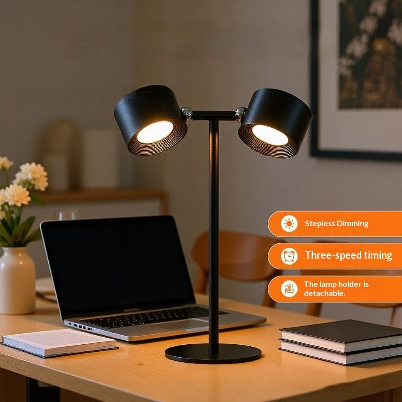 Charging Desk Lamp, Soft LED Ambient Light
