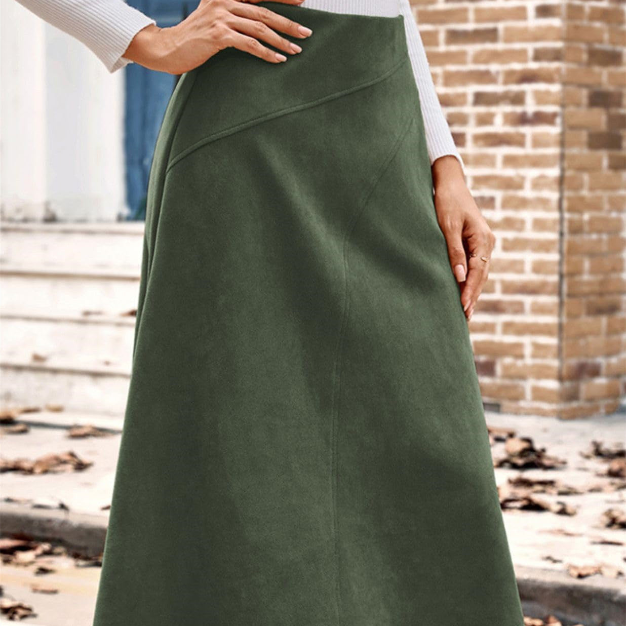 High-Waisted Pencil Skirt