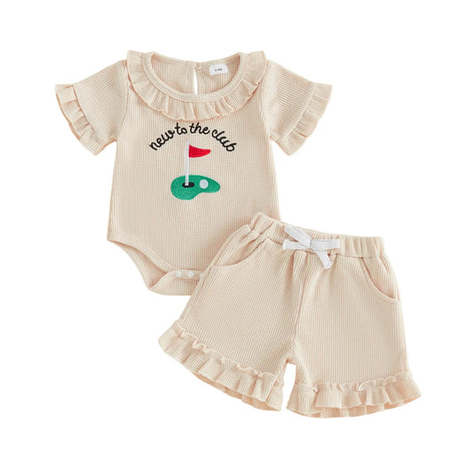 Girls' Two-Piece Shorts Set for Summer