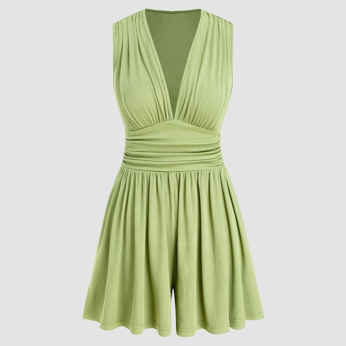 Sleeveless Jumpsuit with Shorts
