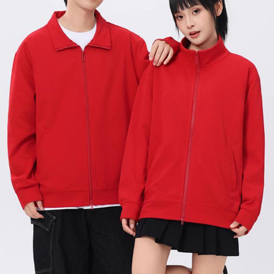 Loose-Fit Zip-Up Hooded Jacket
