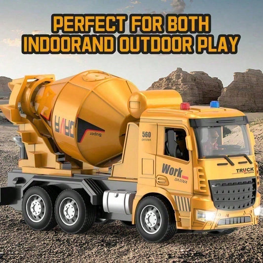 Remote Control Concrete Mixer Truck, Rechargeable All-Terrain