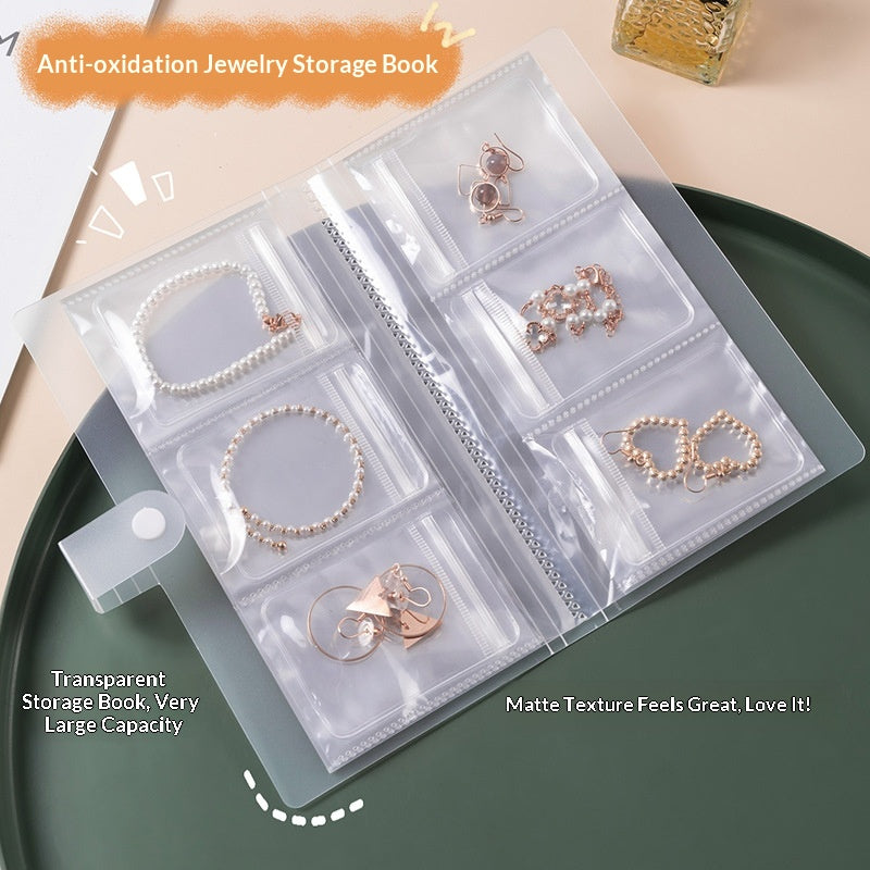 Jewelry Storage Bag with Transparent Pockets