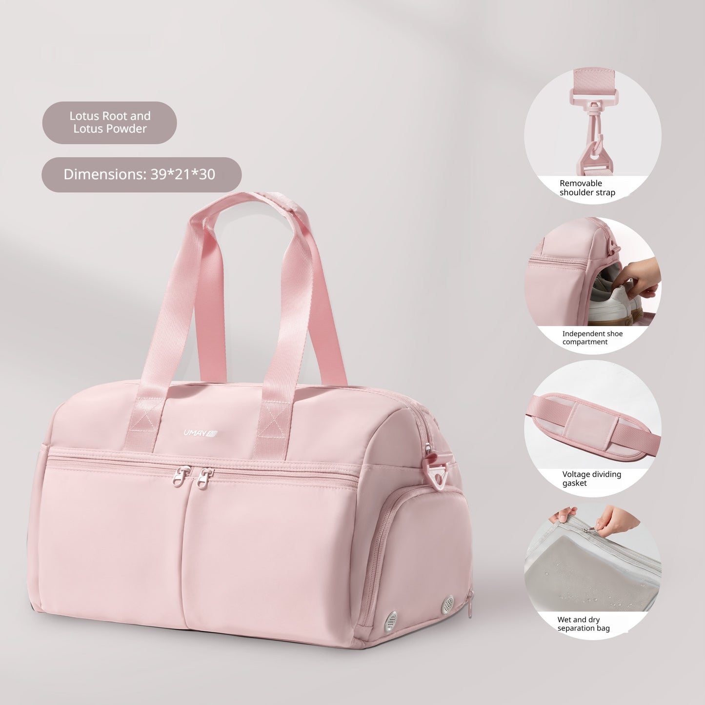 Gym Bag with Dry-Wet Separation