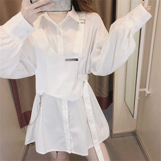 Long-sleeved Age-reducing Western-style Shirt