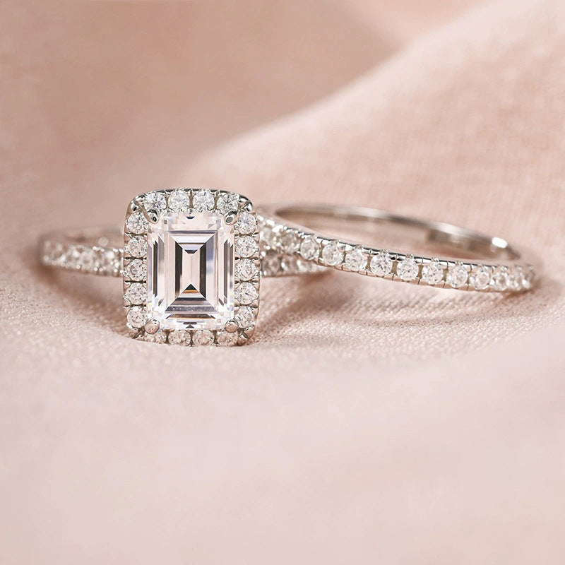 Women's Sterling Silver Ring - Fang Ziru Stone Set