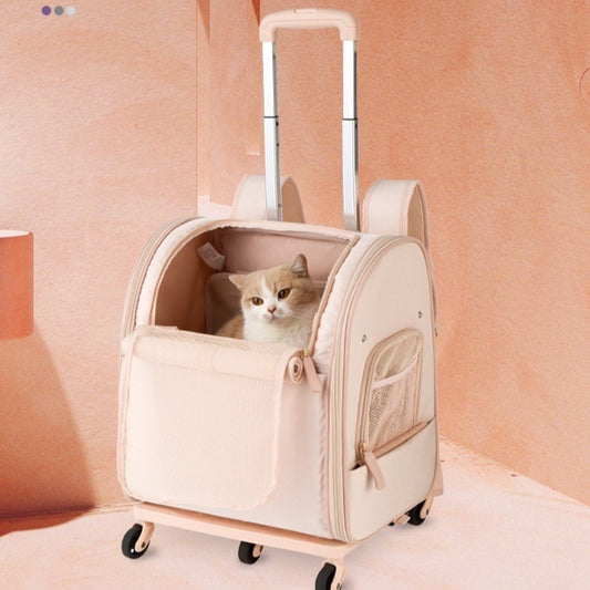 Pet Carrier with Wheels and Large Capacity