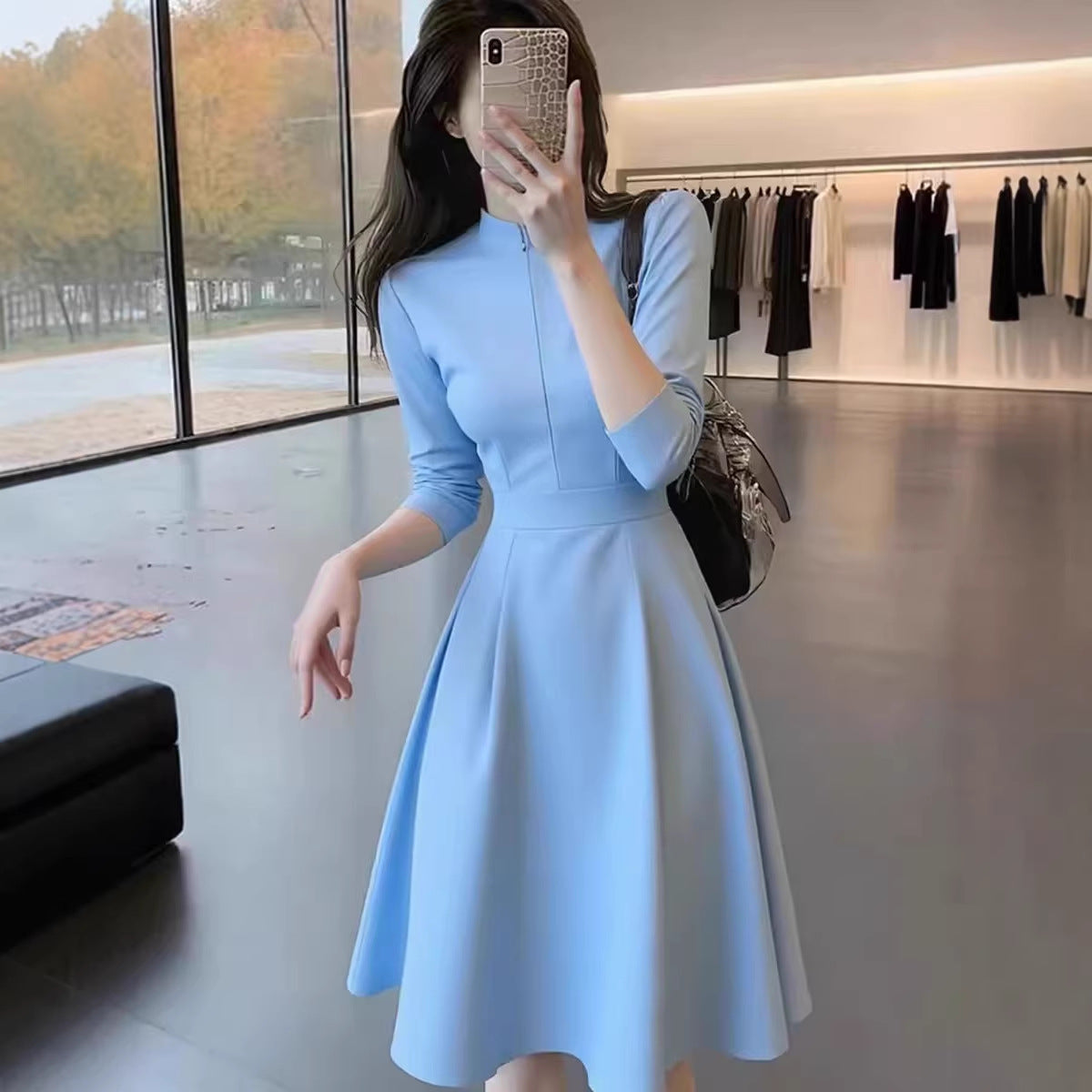 French-Style Elegant Commuter Dress
