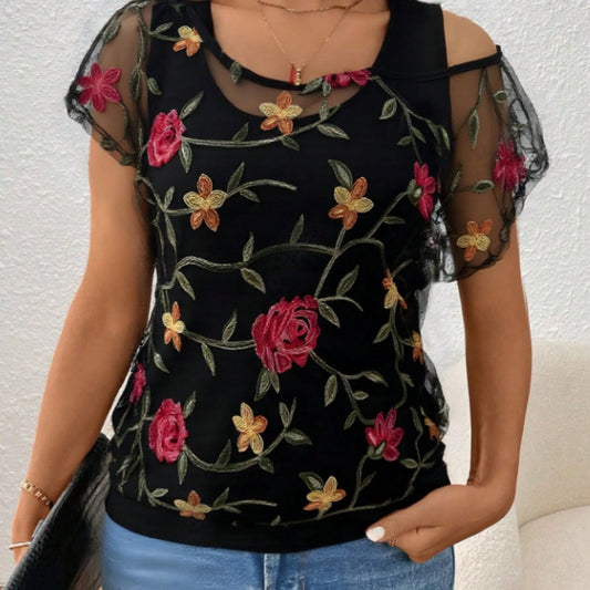 Womens Knit Top, Short-Sleeve Style