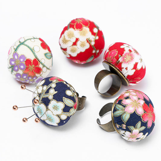 Ring-shaped Sewing Fabric Storage Pin Cushion Bag