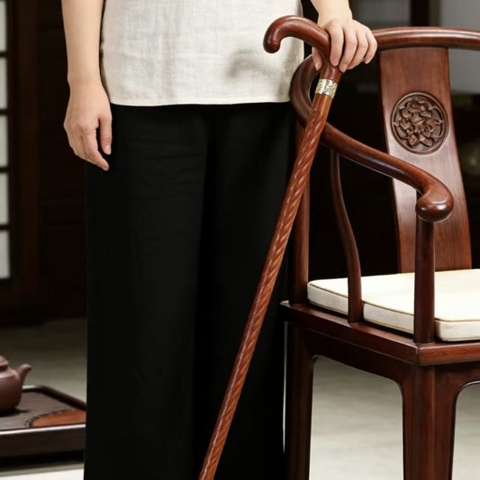 Portable Solid Wood Lightweight Walking Cane
