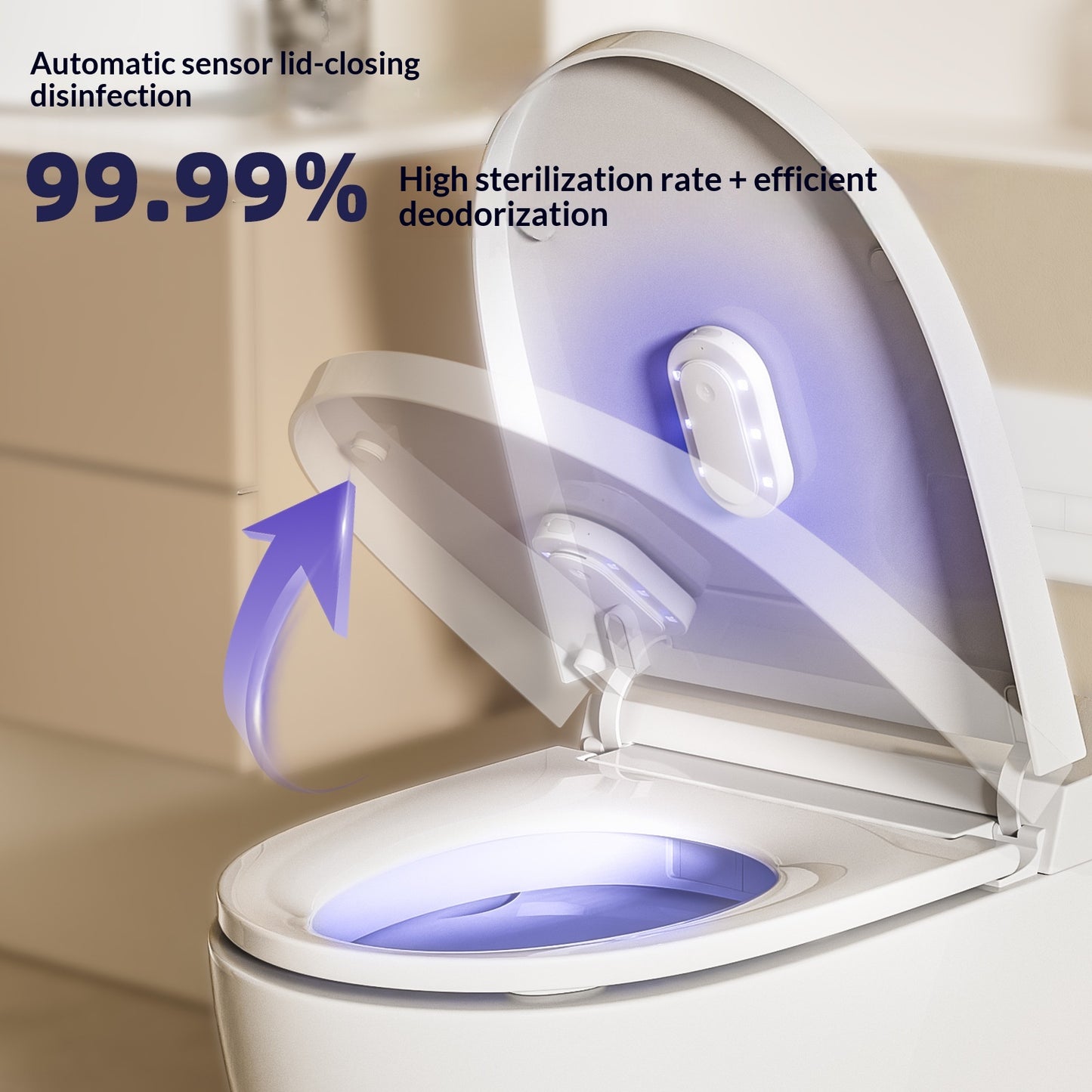 Toilet Disinfection Lamp with Ultraviolet Sterilizer