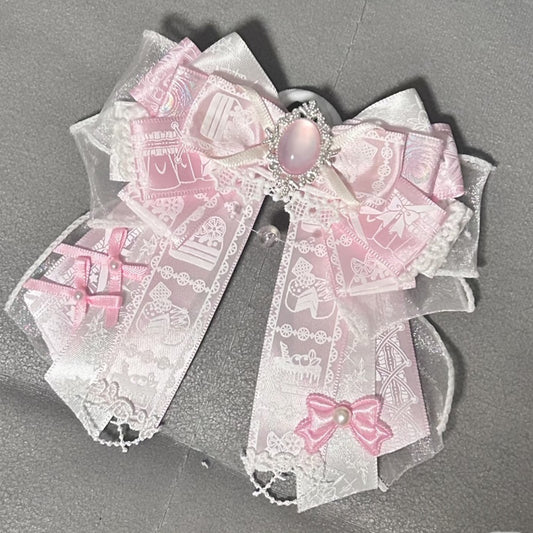 Backpack Bow Ribbon Brooch