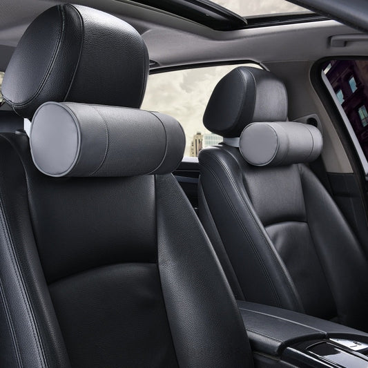 Car Headrest Neck Pillow Genuine Leather