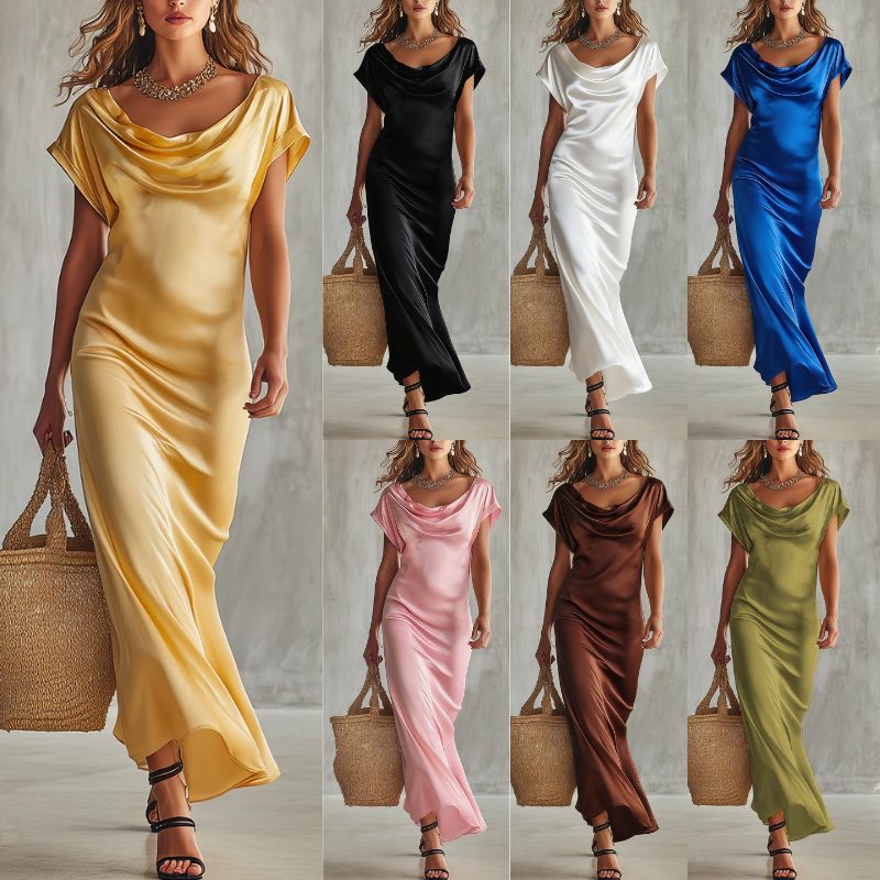 Womens Short-Sleeve Dress, Chic Style