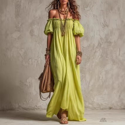 Relaxed-Fit Off-Shoulder Dress