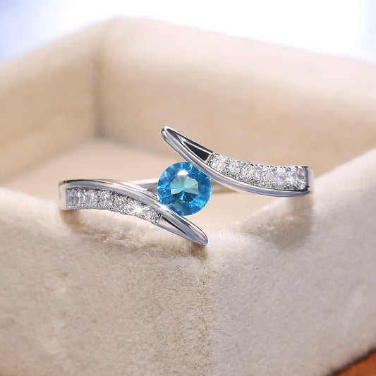 Zircon Ring - Round Cut