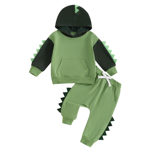 Boys SpringAutumn Casual Color-Block Set