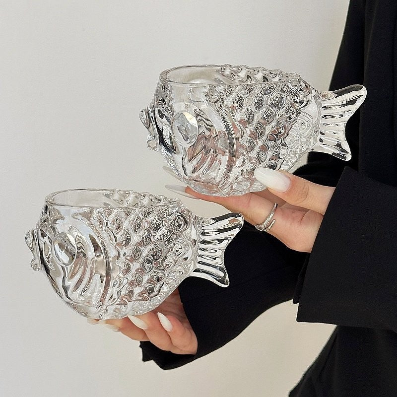 Juice Glass in Fish-Shaped Design