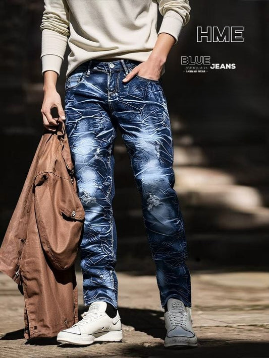 Straight Pants, Stretchy Slim Fit