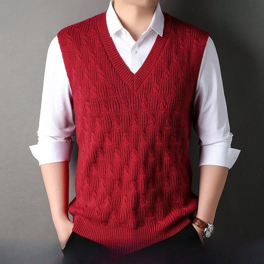 Mens Knitted Sleeveless Vest
